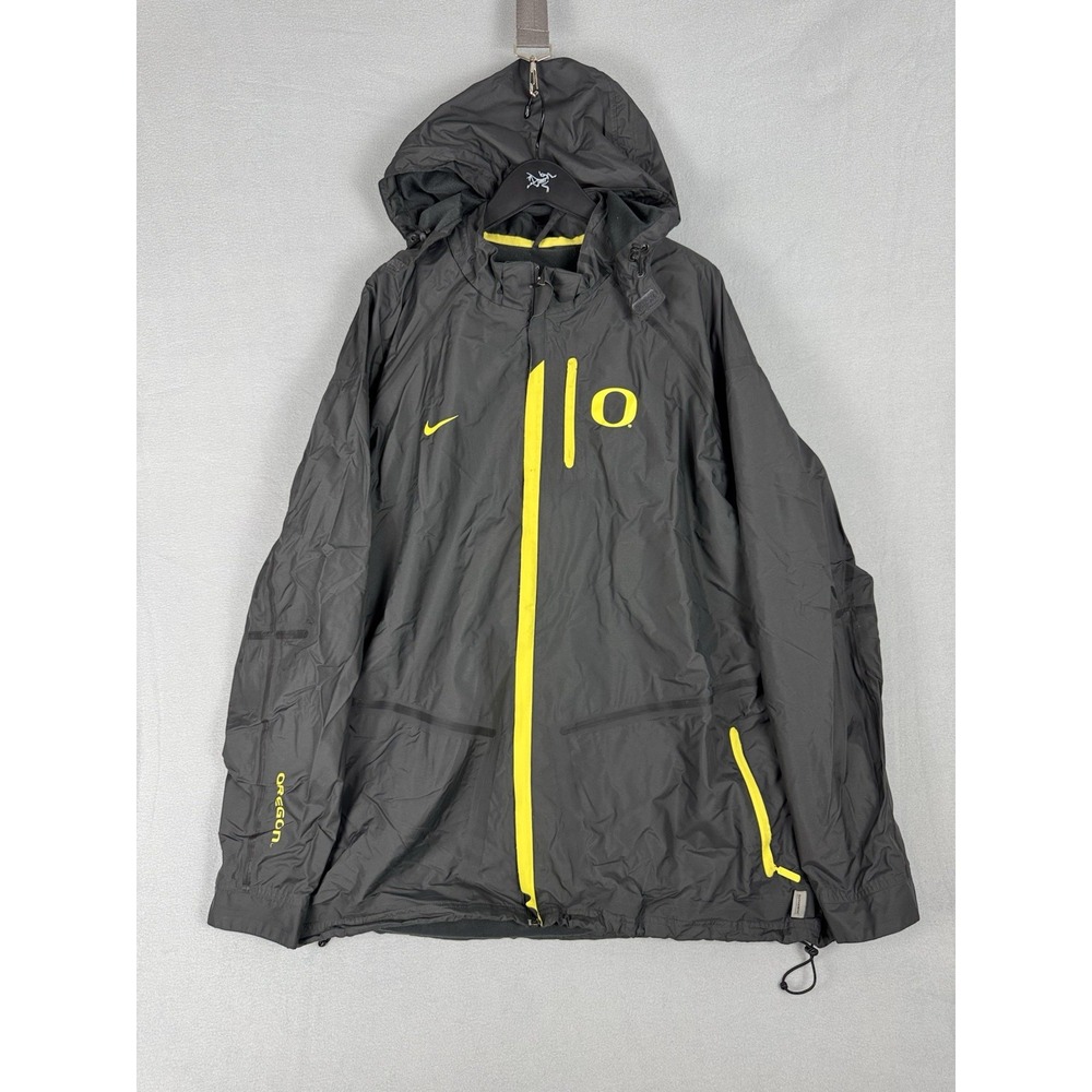 Nike Oregon Ducks Dri-FIT Full Zip Hooded Shell Jacket Mens 2XL Outdoor College